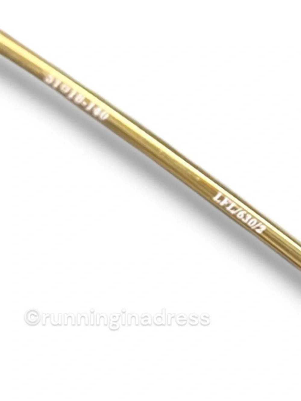Linda Farrow LFL630 C2 Tortoiseshell Angular Round 22K Gold Glasses